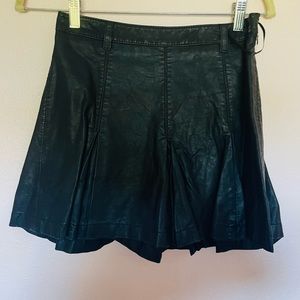 Free People faux leather mini skirt